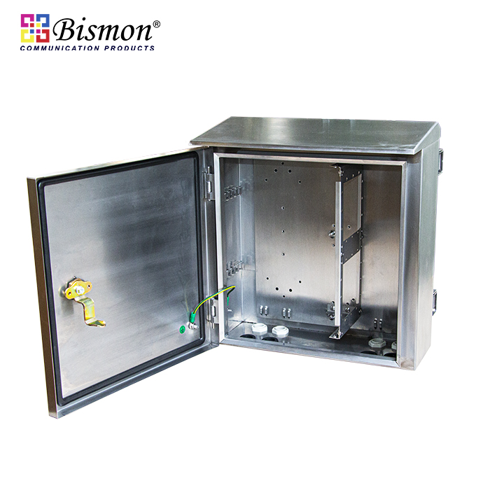 Wall Mount Outdoor Fiber optic 48-72 Core Stainless Steel